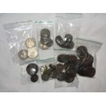 A LARGE QUANTITY OF ENGLISH COINAGE TO INCLUDE THREE PENCE, HALF PENNY, ONE AND TWO SCHILLINGS ETC