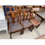 FOUR 20TH CENTURY DINING CHAIRS AND TWO OTHERS