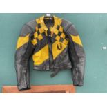 A BELSTAFF LEATHER MOTORBIKE JACKET