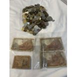 A BAG CONTAINING APPROXIMATELY FOUR HUNDRED MIXED INTERNATIONAL COINS AND SOME BANK NOTES