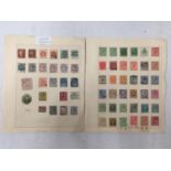TWO PAGES OF VICTORIAN AND EARLY 20TH CENTURY GB STAMPS