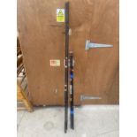 TWO BEACH CASTER FISHING RODS