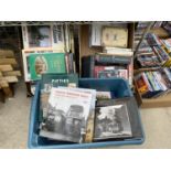 A LARGE ASSORTMENT OF BOOKS TO INCLUDE STEAM AND RAILWAYS ETC