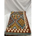 A CHOBI KILIM RUG 150CM X 101CM