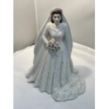 A ROYAL WORCESTER 2007 FIGURE OF THE QUEEN TO CELEBRATE HER DIAMOND WEDDING ANNIVERSARY