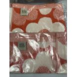 TWO ORLA KIELY FACE CLOTHS