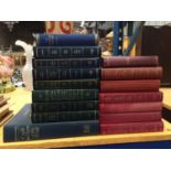 A COLLECTION OF VINTAGE HARDBACK BOOKS TO INCLUDE GUIDE TO PLACES OF THE WORLD, THE PICKWICK PAPERS,