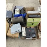 AN ASSORTMENT OF HOUSEHOLD CLEARANCE ITEMS TO INCLUDE PROJECTORS AND PHONES ETC