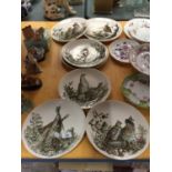 A SET OF EIGHT JOHNSON BROS. GAME BIRDS CABINET PLATES