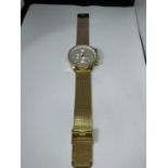 A CURREN WRISTWATCH SEEN WORKING BUT NO WARRANTY