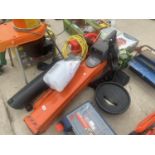A FLYMO GARDEN VAC AND A FURTHER ELECTRIC LEAF BLOWER