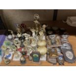 A LARGE QUANTITY OF TROPHIES AND SHIELDS AWARDED TO P. COX FOR FISHING AND FOOTBALL