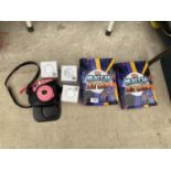AN ASSORTMENT OF ITEMS TO INCLUDE AN INSTAX MINI CAMERA AND MATCH ATTAX FACT BOOKS ETC