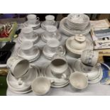 A QUANTITY OF WINTERLING GERMAN CHINA TRIOS, POTTERY CUPS AND SAUCERS PLUS A QUANTITY OF ROYAL