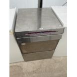 A STAINLESS STEEL INDUSTRIAL GLASS WASHING MACHINE