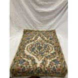 A KASHMIRI HAND STITCHED WOOL CHAIN RUG 86CM X 58CM