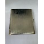 A HALLMARKED BIRMINGHAM SILVER CIGARETTE CASE