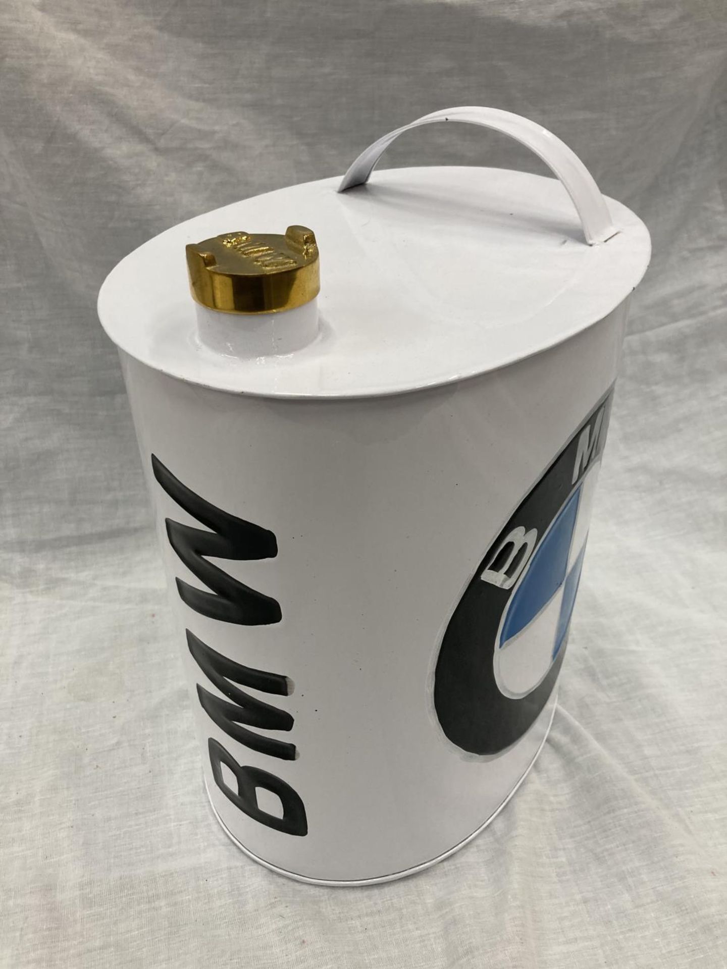 A WHITE BMW PETROL CAN HEIGHT 30CM - Image 2 of 3