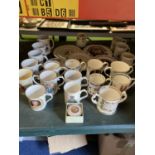 A LARGE QUANTITY OF ROYAL COMMEMORATIVE CUPS AND PLATES