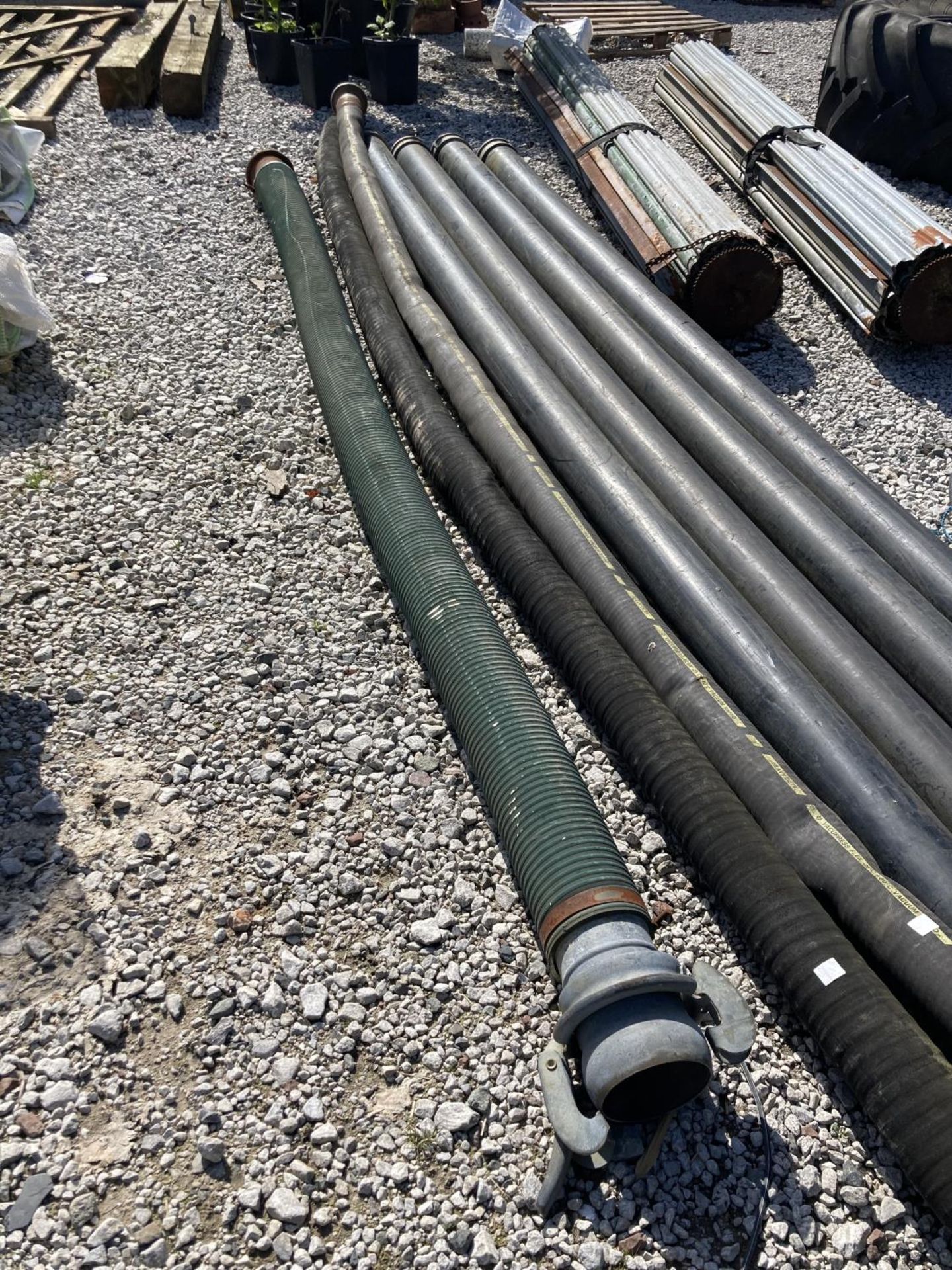 7 SLURRY PIPES 4X16' PLUS OTHERS + VAT - Image 2 of 3