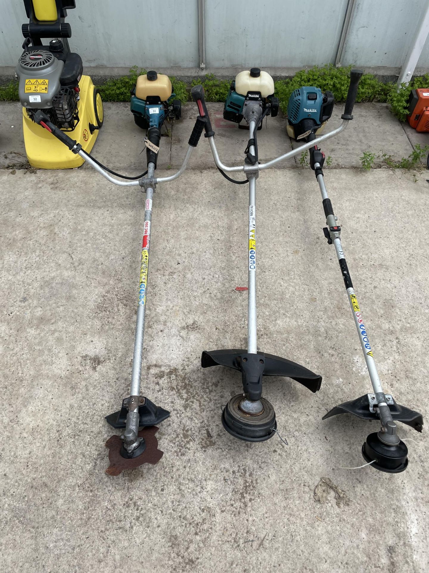 3 MAKITA STRIMMERS RBC350 RBC414U & DUAL TOOL +VAT