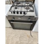 A CHROME AND BLACK LAMONA OVEN AND A HOB