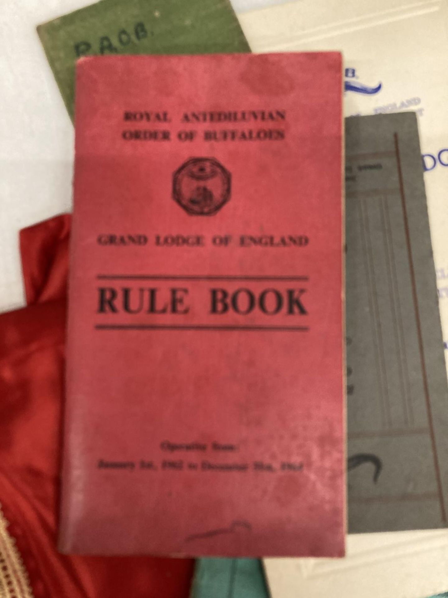 A MASONIC EMBROIDERED CLOTH AND BOOKLETS - Image 4 of 4