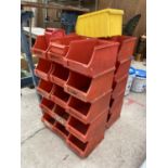 A LARGE COLLECTION POF PLASTIC DEXION MAXI BINS