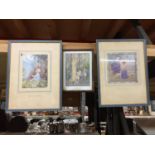 THREE MARGARET W TARRANT FRAMED PRINTS - 'BLESSING THE LAMBS', 'THERE MUST BE FAIRIES HERE' AND '