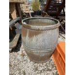 A GALVANISED DOLLY TUB