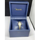 A BOXED AVIA WRIST WATCH SEEN WORKING BUT NO WARRANTY