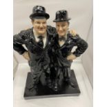 A LARGE LAUREL AND HARDY FIGURE HEIGHT 56CM