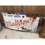 A BELIEVED ORIGINAL ENAMEL 'MALLANOP' SIGN