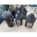 A SET OF SEVEN RECONSTITUTED STONE BAT BOXES