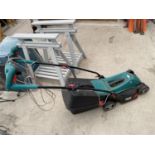 A BOSCH ROTAK 370 ER ELECTRIC LAWN MOWER WITH GRASS BOX