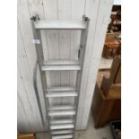 A TWELVE RUNG EXTENDABLE LOFT LADDER