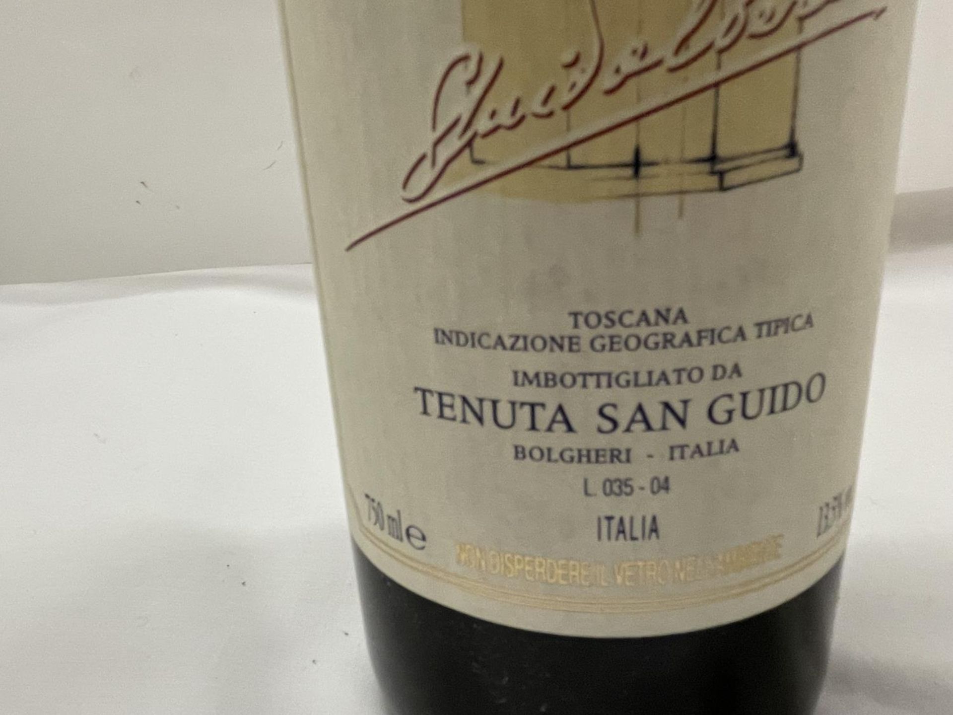 A BOTTLE OF TENUTA SAN GUIDO 'GUIDALBERTO' 2002, 75CL 2ND WINE FROM TENUTA SAN GUIDO MADE OF CAB, - Image 3 of 7