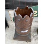 A TREACLE GLAZED CHIMNEY POT