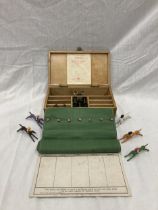 A VINTAGE BOXED ESCALADO GAME WITH INSTRUCTIONS AND A STAKING SHEET