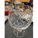 A CARTIER CUT GLASS BRANDY BALLOON