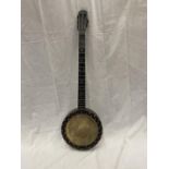 A MAHOGANY CASED 'SUNBURST' BANJO - THE WINDSOR