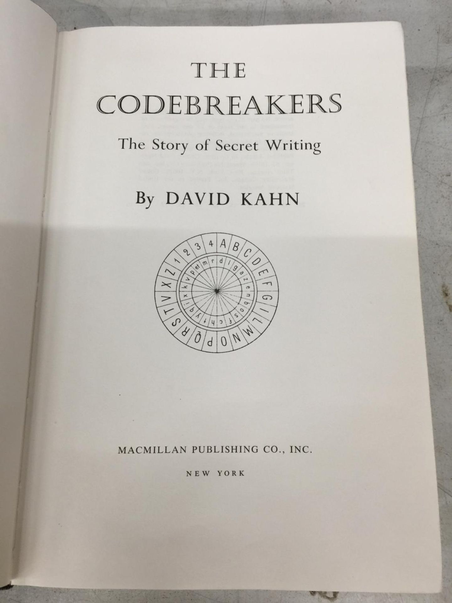 A VINTAGE BOOK 'THE CODEBREAKERS, THE STORY OF SECRET WRITING' BY DAVID KAHN - Image 4 of 4