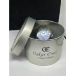 AN OSKAR EMIL LIMITED EDITION WATCH IN A TIN SEEN WORKING BUT NO WARRANTY