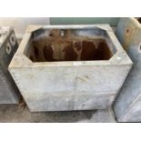 A GALVANISED WATER TANK 61CM X 46CM X 47CM HIGH