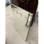 A LARGE MODERN WALL MIRROR, 47X31.5"