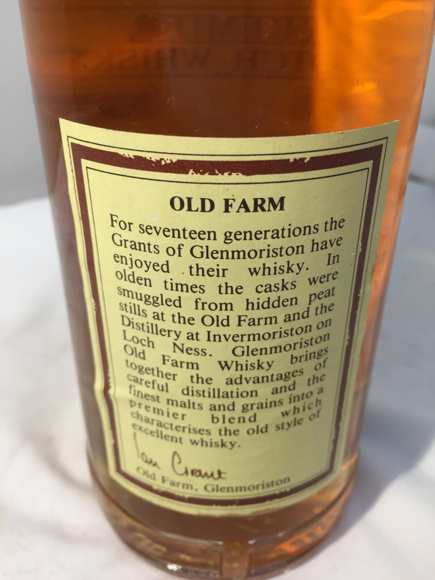 A 75CL BOTTLE OF GLENMORISTON OLD FARM PREMIER SCOTCH WHISKY 40% VOL - Image 3 of 4