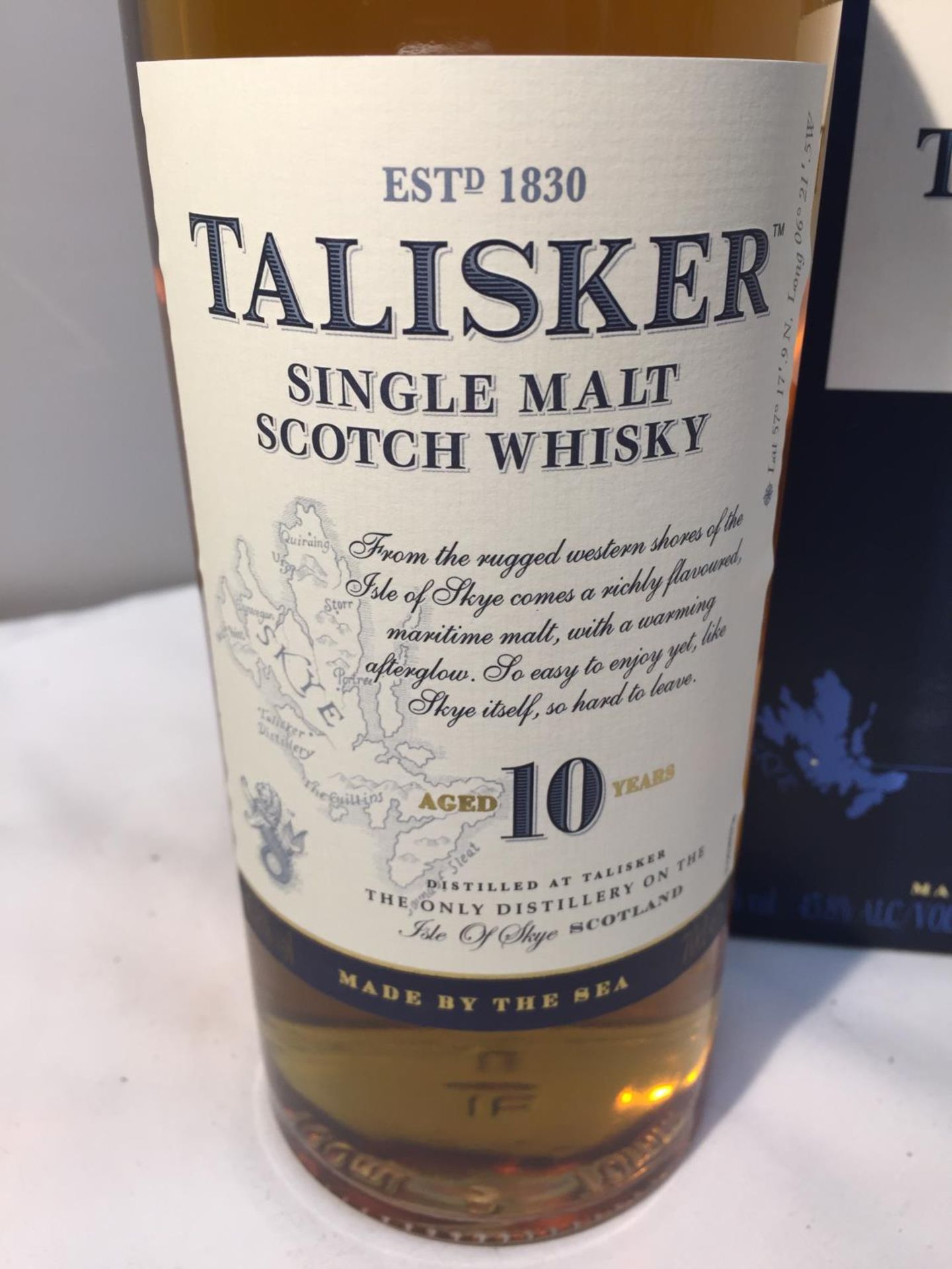 A 70CL BOTTLE OF TALISKER 10 YEAR AGED SINGLE MALT SCOTCH WHISKY 45.8% VOL IN BOX. PROCEEDS TO BE - Image 2 of 7