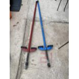 A PAIR OF VINTAGE 'KELO-POGO' POGO STICKS