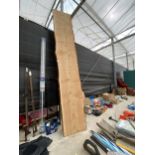 FOUR LARGE PLANKS OF WESTERN RED CEDAR 293 CM X 46 CM X 3 CM