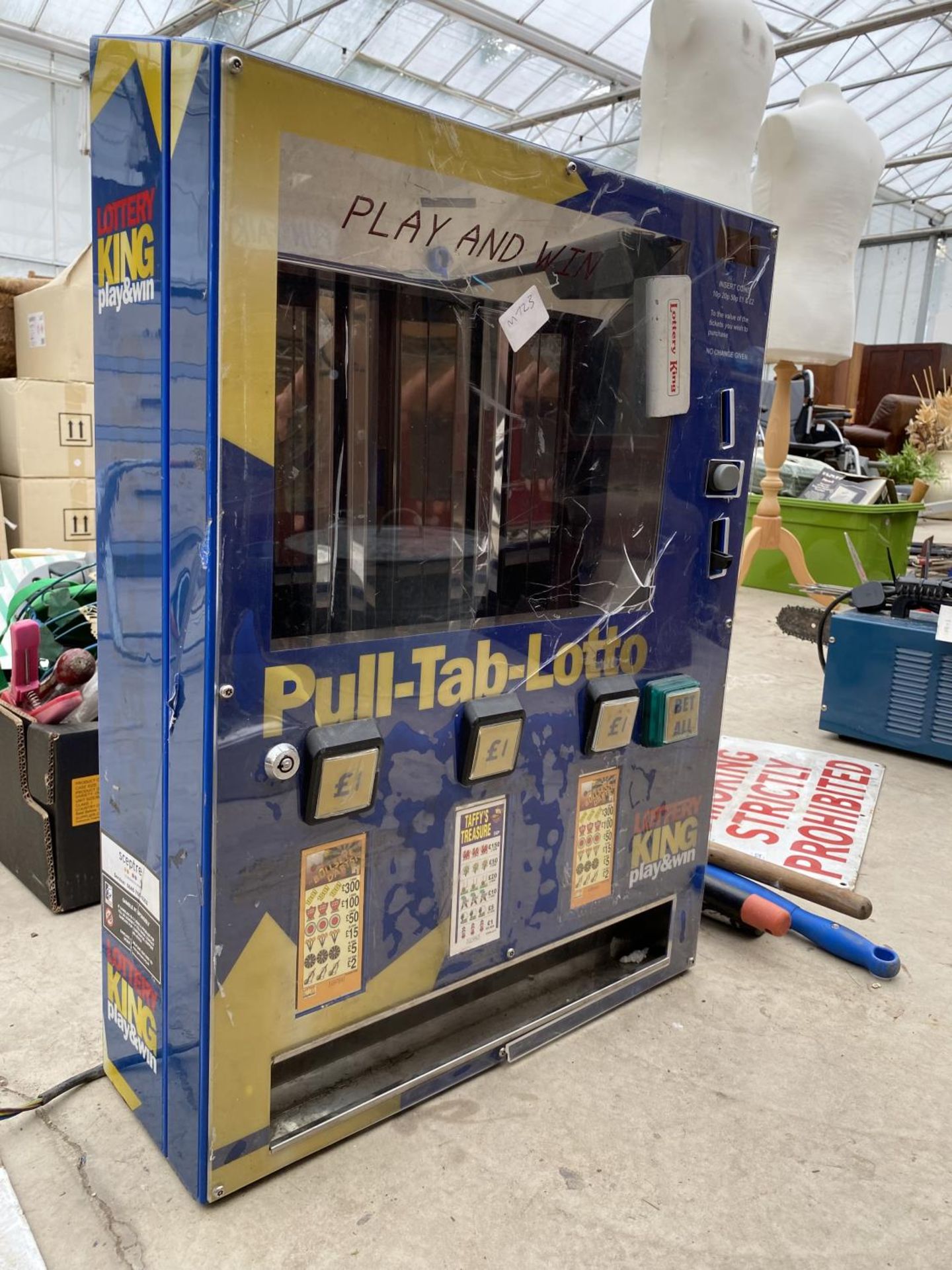 A LOTTERY KING PLAY AND WIN MACHINE